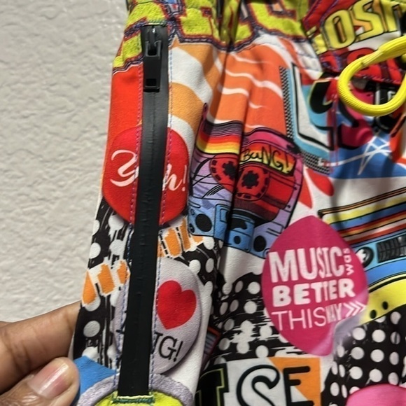 Bang Men SUPER POP RESORT SHORTS Retro 90’s Y2K Zip Pockets Size Medium Beachy - Picture 5 of 13